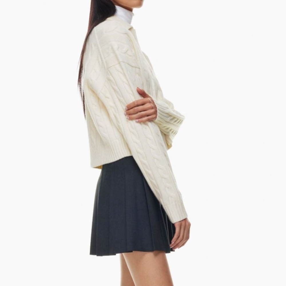 NWT Aritzia color whisper white Lottie Sweater 0793 - Picture 6 of 7